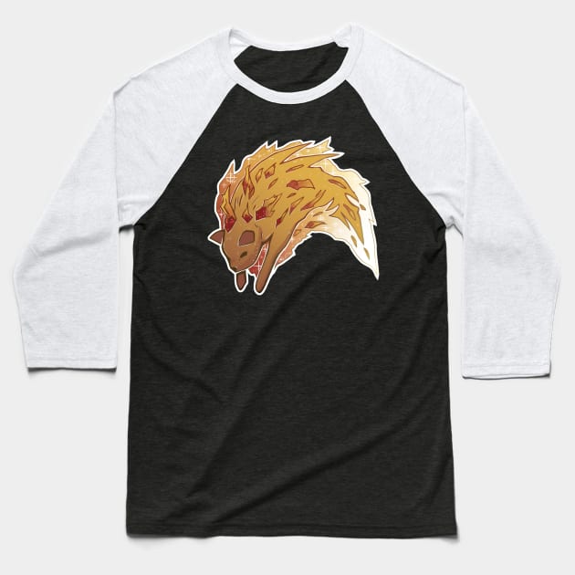 Cat Comet Baseball T-Shirt by Khelekmir